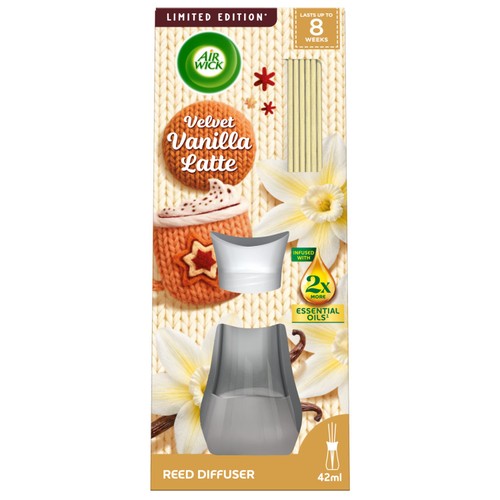 Air Wick Reed Diffuser Velvet Vanilla Latte 42Ml