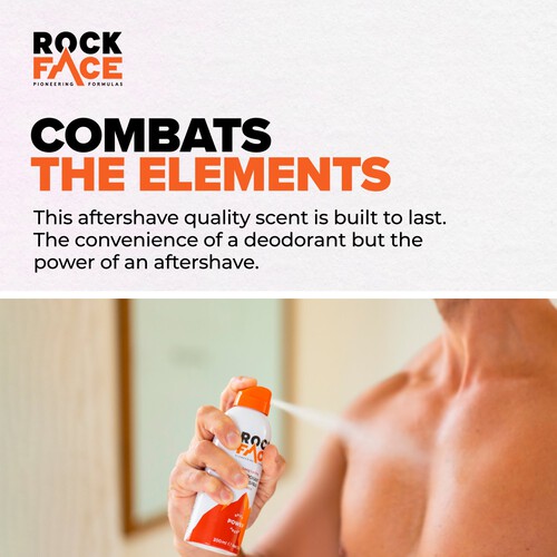 Rock Face Power Body Spray Deodorant