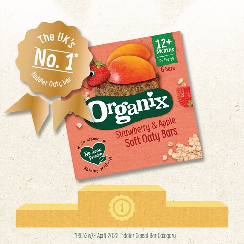 Organix Strawberry & Apple Soft Oaty Bars