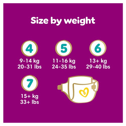 Pampers Premium Protection Size 4, 37 Nappies, 9kg - 14kg, Essential Pack