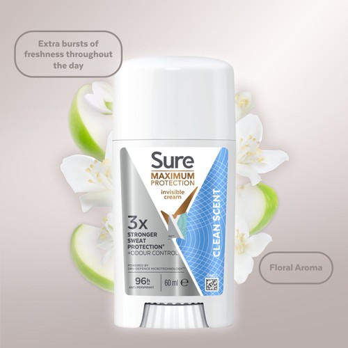 Sure For Women Cream Stick Clean Scent Throne 