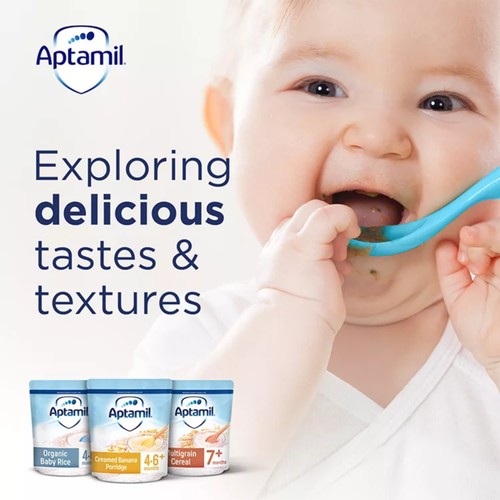 Aptamil Creamed Porridge Baby Cereal 4-6+ Months   125g