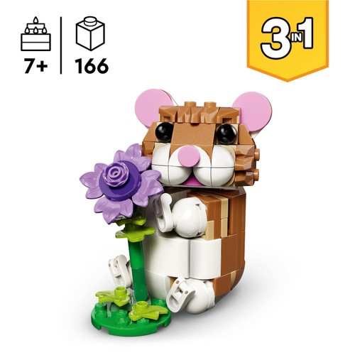 Lego Creator Cute Hamster With A Flower 31376