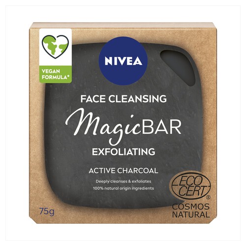 NIVEA Magic Bar Exfoliating Charcoal Face Cleansing Scrub