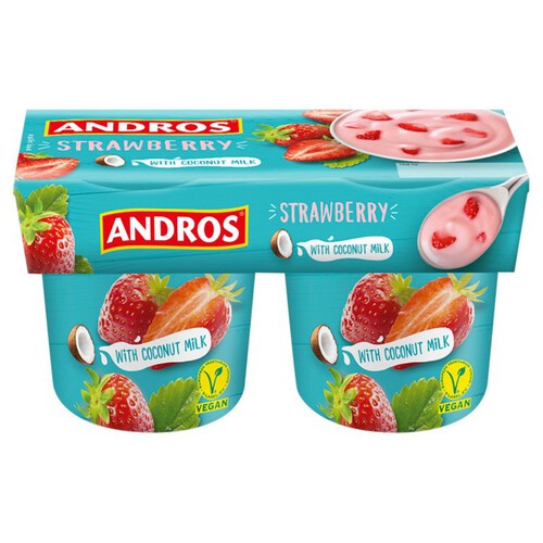 Andros Strawberry Coconut Milk Free From Yogurt