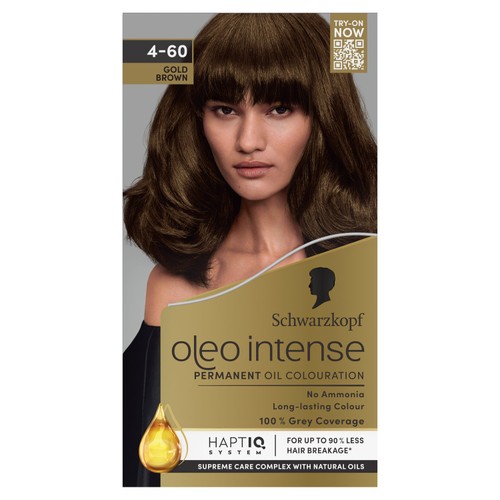 Schwarzkopf Oleo Intense Permanent Hair Dye 4-60 Gold Brown