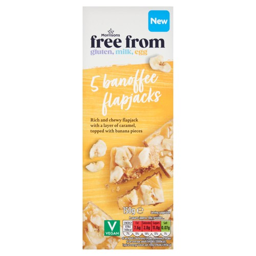 Morrisons Free From 5 Banoffee Stackers 