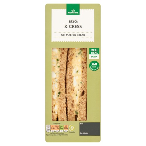 Morrisons Egg & Cress Sandwich