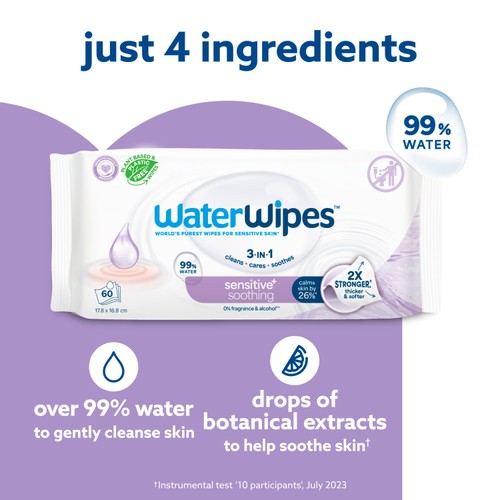 Waterwipes Soothing 60s
