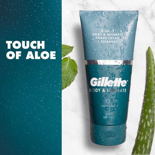 Gillette Male Intimate Shaving Cream + Cleanser 