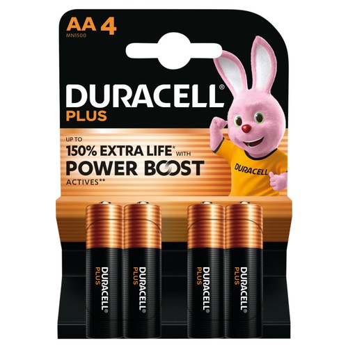Duracell Plus AA Alkaline Batteries LR6 