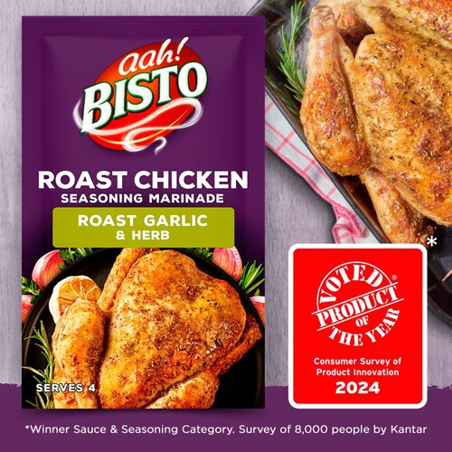 Bisto Roast Chicken Seasoning Roast Garlic & Herb Marinade