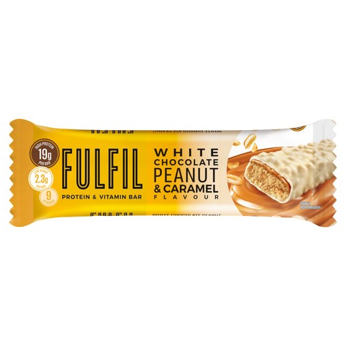 Fulfil White Chocolate Peanut & Caramel Flavour Vitamin & Protein Bar 55g