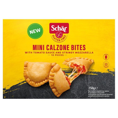 Schar Gluten Free Mini Calzone Bites With Tomato & Stringy Mozzarella  10pk