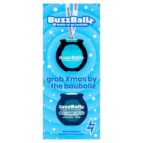Buzzballz Berry Cherry Limeade With Bauballz Tree Decoration 200ml