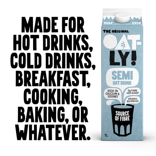 Oatly Oat Drink Semi Chilled 1L