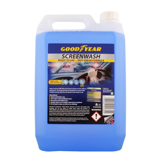 Goodyear 5L Ready To Use Anti-Smear Screenwash