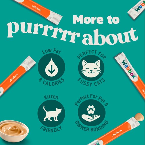Webbox Cats Delight Lick-E-Lix with Chicken Tasty Yoghurty Treat Sachets 