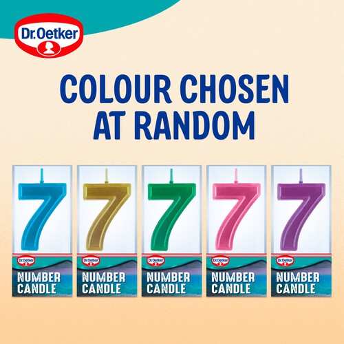 Dr. Oetker Number 7 Candle