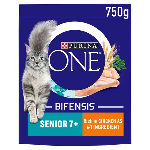 Purina ONE Senior 7+ Dry Cat Food In Chicken