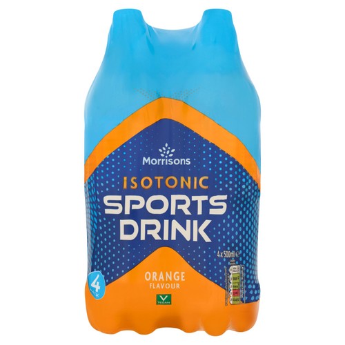 Morrisons Orange Isotonic 4 x 500ml