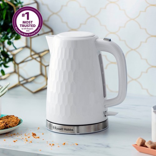 Russell Hobbs Honeycomb Cordless Kettle White 26050