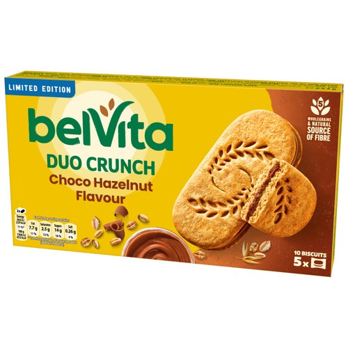 Belvita Sandwich Chocolate Hazelnut Biscuits-Breakfast 253g