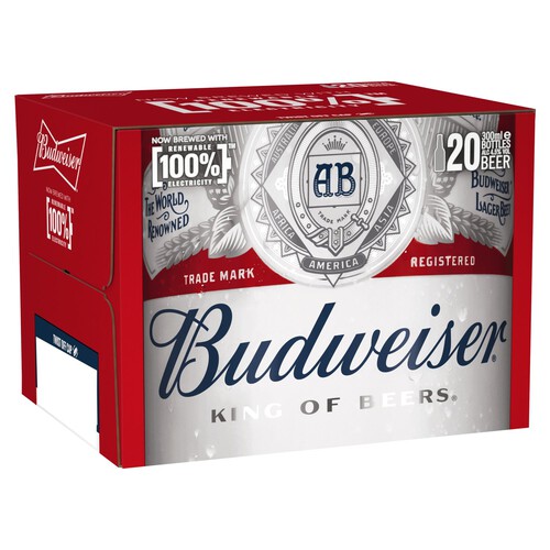 Budweiser Lager Beer Bottles