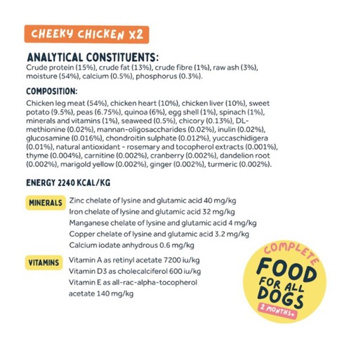 Wilsons Fresh Ambient Dog Food Mixed 6 x 380g