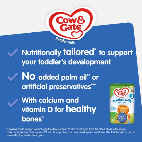 Cow & Gate 3 Toddler Milk Formula 1+ Years