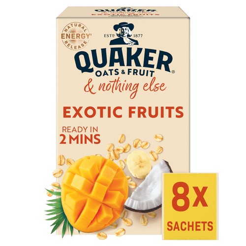 Quaker Oat So Simple Exotic Fruits Sachets 8x33g