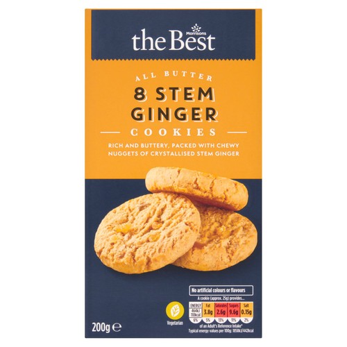 Morrisons all butter stem ginger cookies