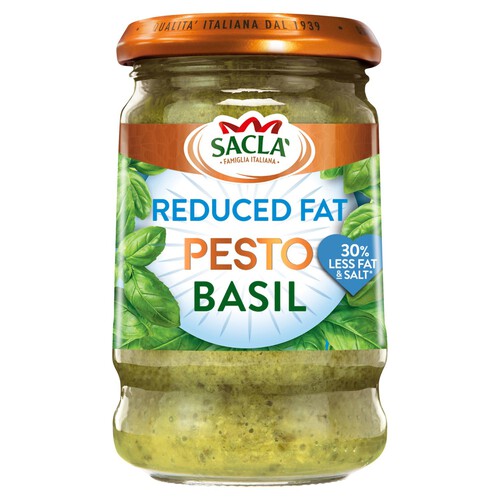 Sacla Reduced Fat Basil Pesto (Allergen Update)