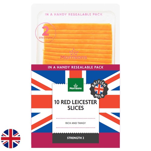 Morrisons Red Leicester Slices 250g
