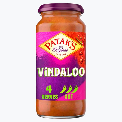 Patak's Vindaloo Indian Cooking Curry Sauce 450g