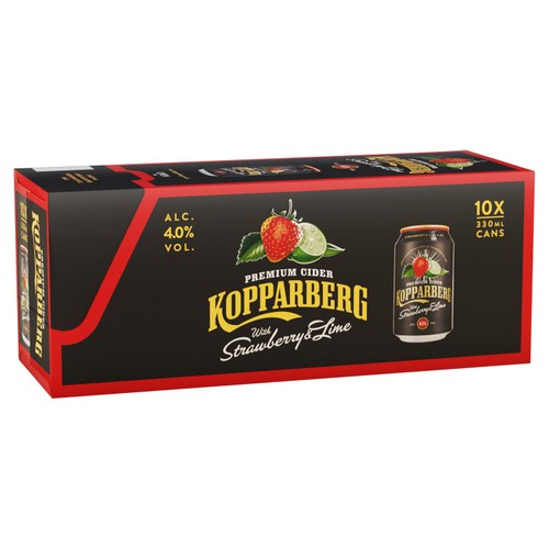 Kopparberg strawberry lime cans