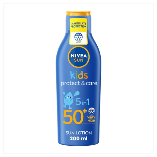 NIVEA SUN Kids Protect & Care Sun Cream Lotion SPF50+ 