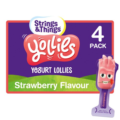 Strings & Things Yollies Strawberry Kids Yogurt