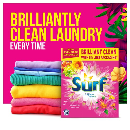 Surf Tropical Lily Washing Powder 80 Washes