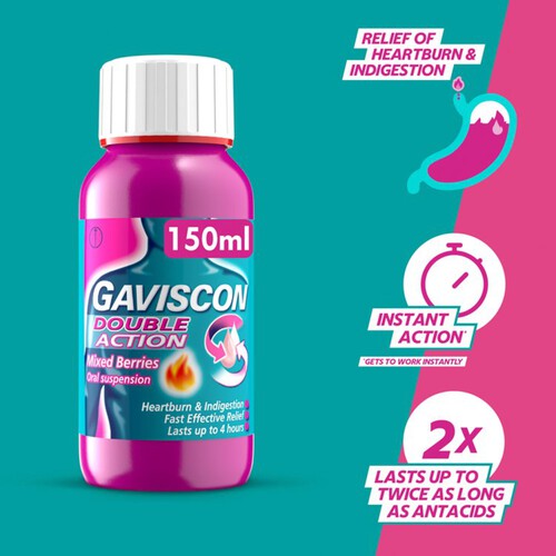 Gaviscon Double Action Liquid Mixed Berry