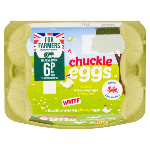 Chuckle Eggs 6 Mixed Weight Free Range Eggs