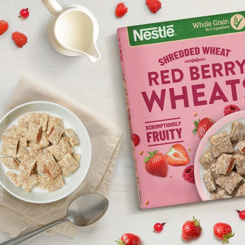 Nestle Shredded Wheat Red Berries and Vanilla Cereal 450g
