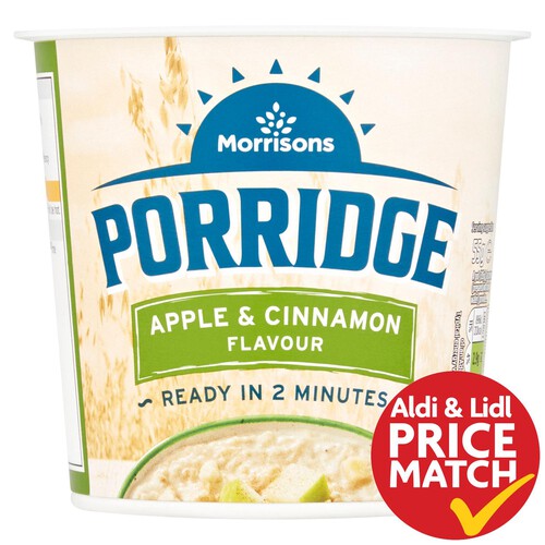 Morrisons Apple & Cinnamon Porridge Pot