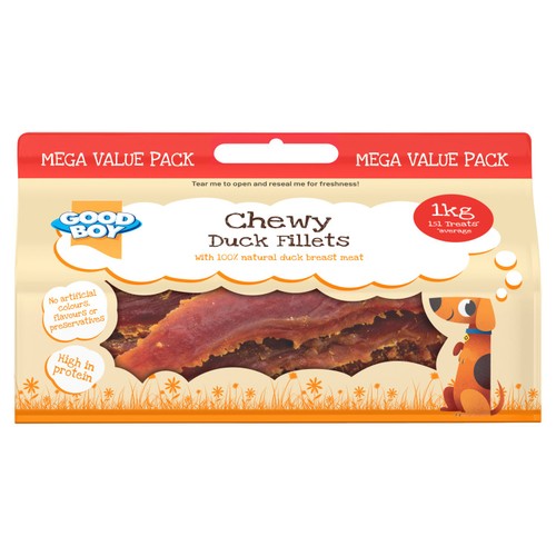 Good Boy Mega Bulk Duck Fillets 1Kg