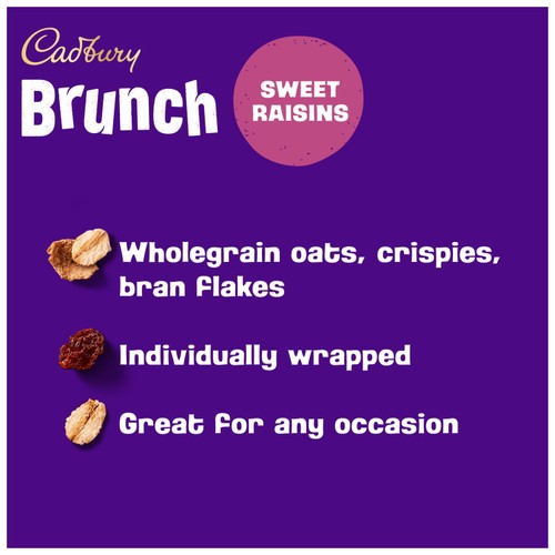 Cadbury Brunch Raisin Cereal Bars 4x28g