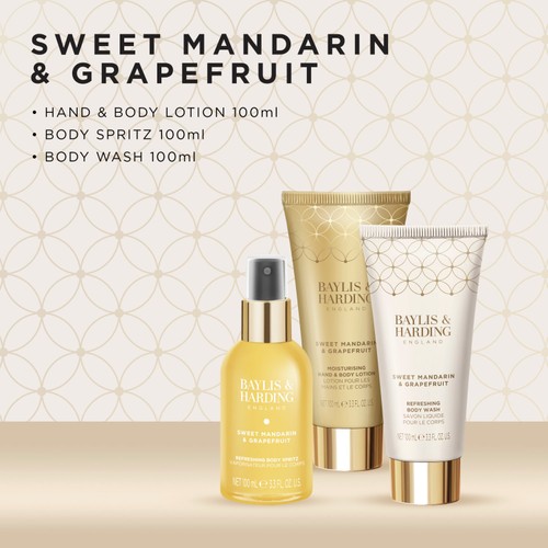 Baylis & Harding Sweet Mandarin & Grapefruit Luxury Wash Bag Gift Set