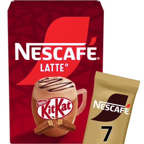 Nescafe Frothy KitKat Latte Coffee 7x147g Sachets