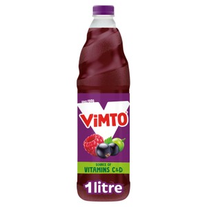 Vimto Original Real Fruit Squash Blackcurrant Grape & Raspberry No Added Sugar 1L