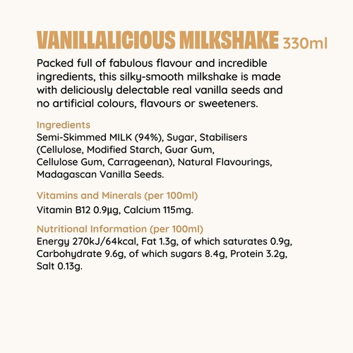 Shaken Udder Vanillalicious Milkshake
