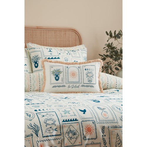 Nutmeg Home Medina Postcard Cushion 30 X 50Cm